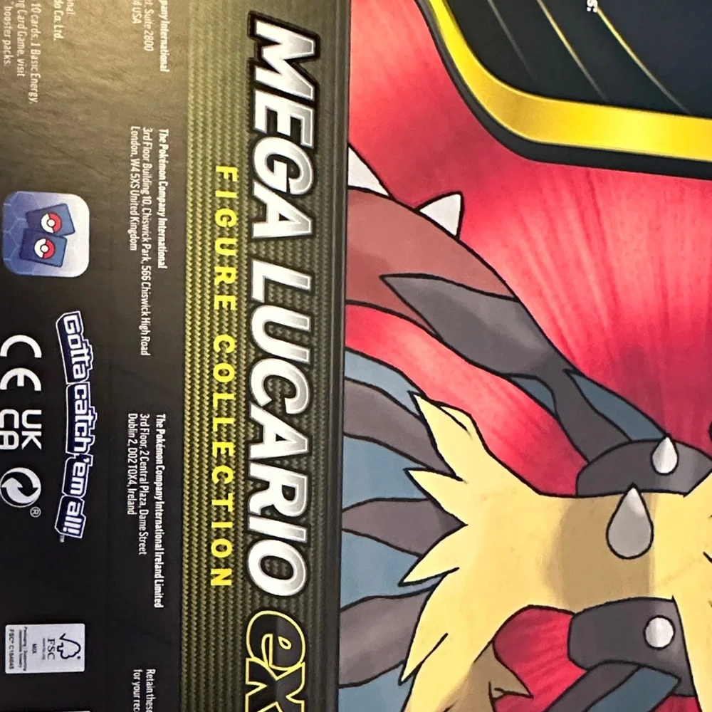 Pokemon Mega Lucario EX Collection Box New Figure Booster Packs Evolution